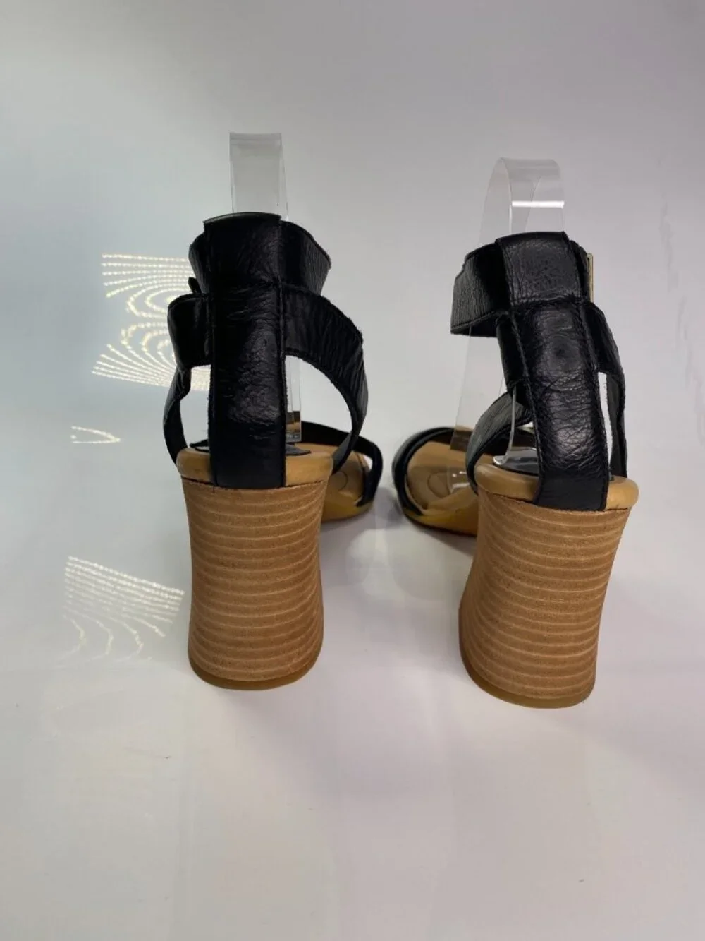 BORN Women's Tahlia Black StrapComfort Soles Heels Sz 10